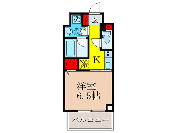 レジリエント江坂穂波町の物件間取画像